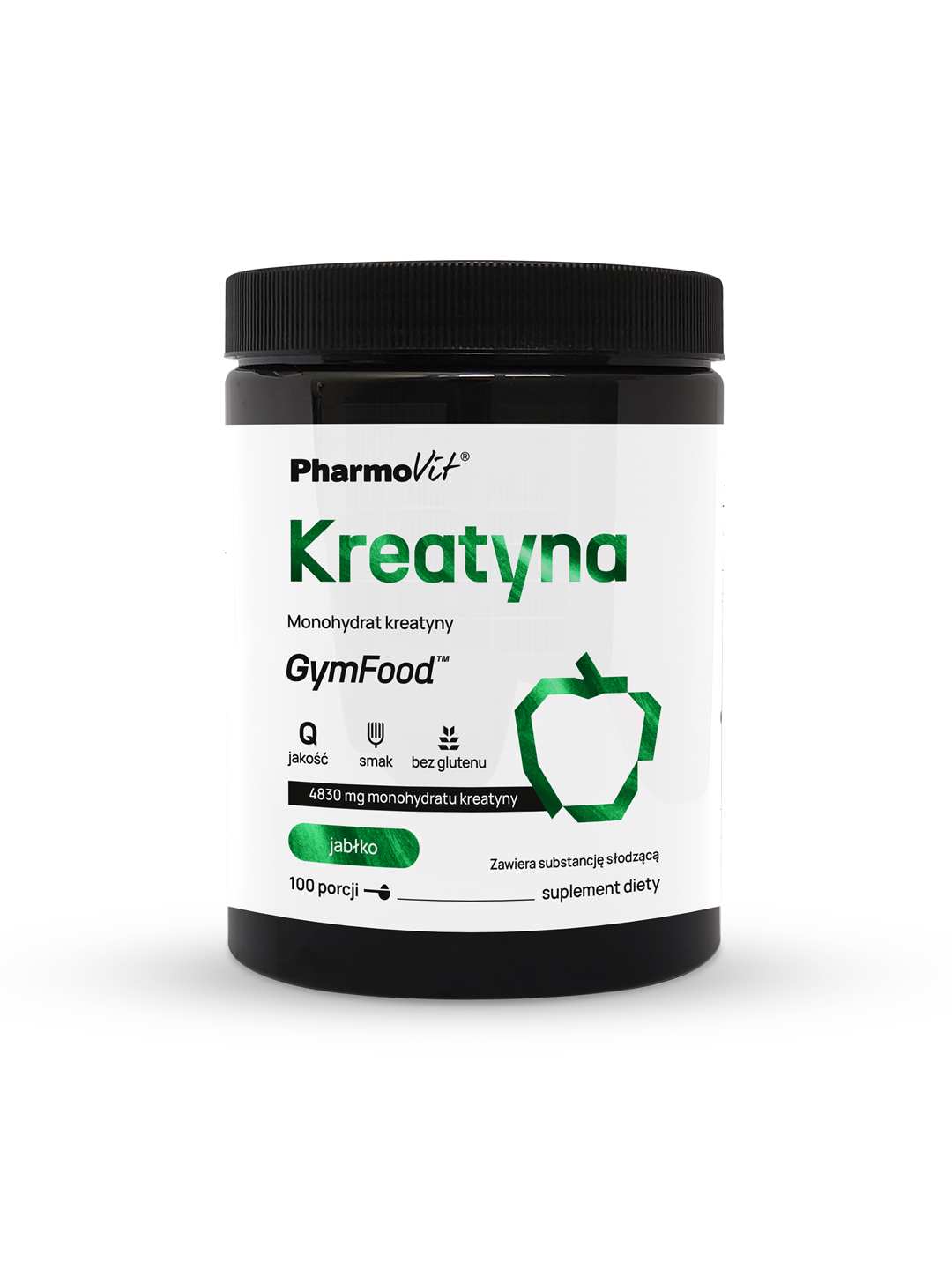 Kreatyna Monohydrat kreatyny 500 g (jabłko) | GymFood Pharmovit