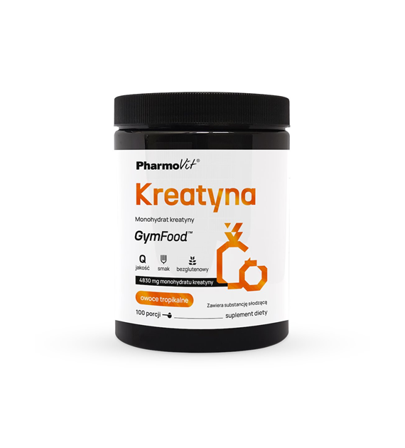 Kreatyna Monohydrat kreatyny 500 g (owoce tropikalne) | GymFood Pharmovit