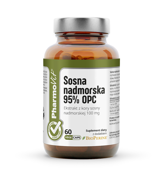 Sosna nadmorska 95% OPC 60 kaps | Clean Label Pharmovit