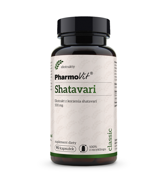 Shatavari Ekstrakt z korzenia shatavari 500 mg 90 kaps | Classic Pharmovit