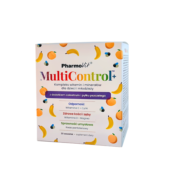 MultiControl™+ Kompleks witamin i minerałów dla dzieci i młodzieży 30 saszetek Pharmovit