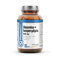 Diosmina + Hesperydyna 500 mg Zmikronizowana frakcja flawonoidowa 60 kaps | Clean Label Pharmovit