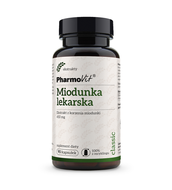 Miodunka lekarska Ekstrakt z korzenia miodunki 450 mg 90 kaps | Classic Pharmovit