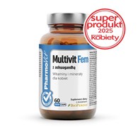 Multivit Fem z ashwagandhą Witaminy i minerały dla kobiet 60 kaps | Clean Label Pharmovit