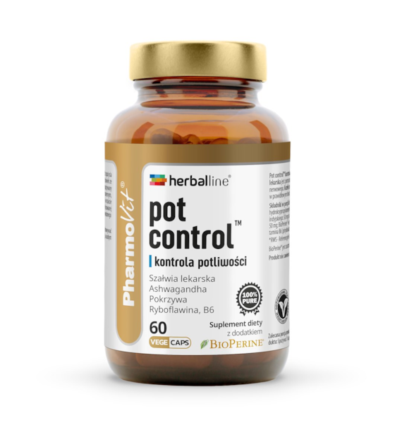 Pot control™ kontrola potliwości 60 kaps | Herballine™ Pharmovit