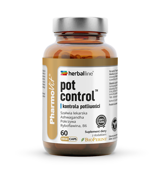 Pot control™ kontrola potliwości 60 kaps | Herballine™ Pharmovit
