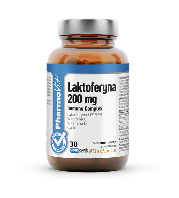 Laktoferyna 200 mg Immuno Complex 30 kaps | Clean Label Pharmovit