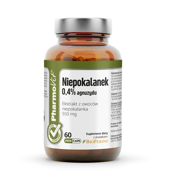 Niepokalanek 0,4% agnuzydu 60 kaps | Clean Label Pharmovit