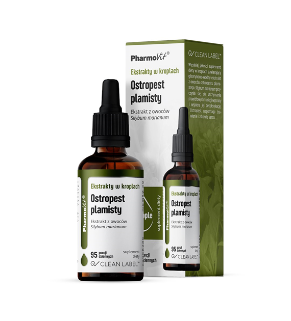 Ekstrakty w kroplach Ostropest plamisty 30 ml | Clean Label Pharmovit