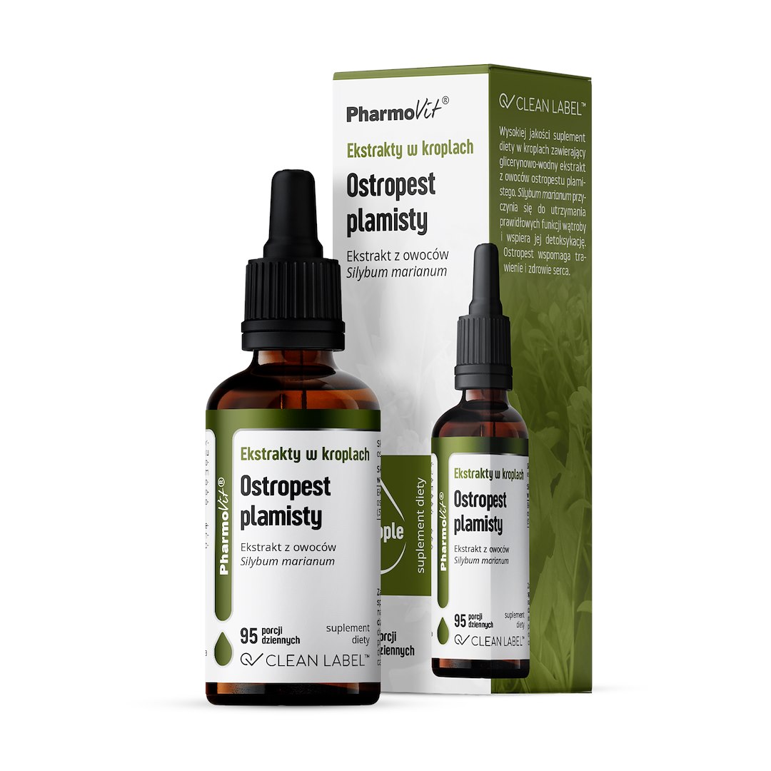 Ekstrakty w kroplach Ostropest plamisty 30 ml | Clean Label Pharmovit