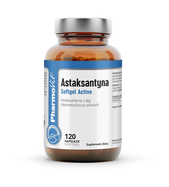 Astaksantyna Softgel Active 120 kaps | Clean Label Pharmovit