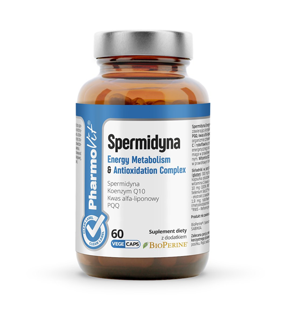 Spermidyna Energy Metabolism & Antioxidation Complex 60 kaps | Clean Label Pharmovit