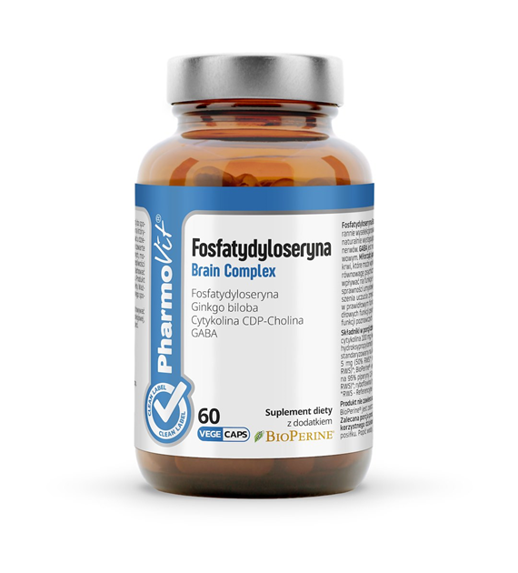 Fosfatydyloseryna Brain Complex 60 kaps | Clean Label Pharmovit