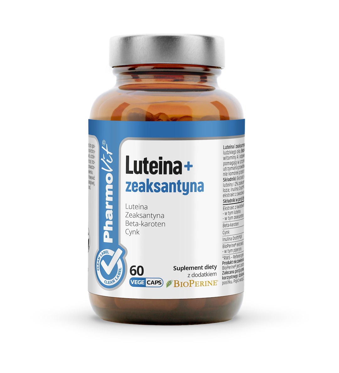 Luteina + zeaksatnyna 60 kaps | Clean Label Pharmovit