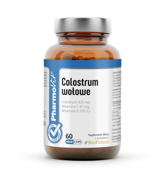 Colostrum wołowe 60 kaps | Clean Label Pharmovit