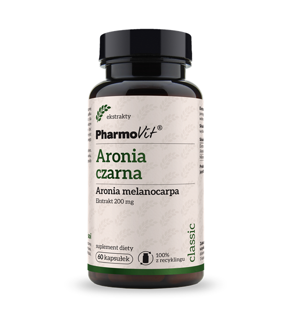 Aronia czarna Aronia melanocarpa 20:1 200 mg 60 kaps | Classic Pharmovit