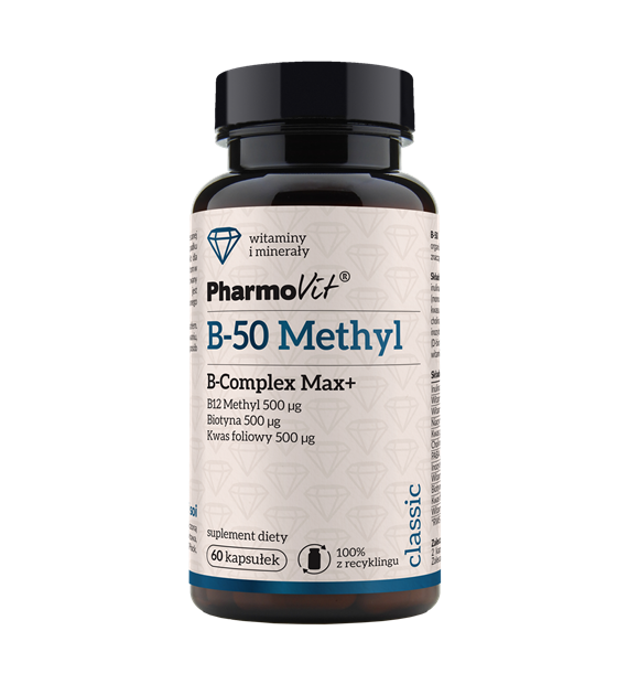 B-50 Methyl B-complex Max+ 60 kaps | Classic Pharmovit