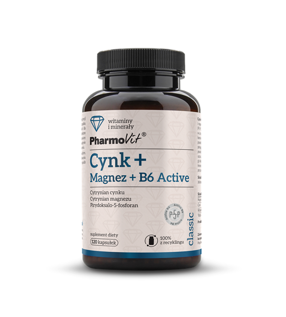 Cynk + Magnez + B6 Active 120 kaps | Classic Pharmovit