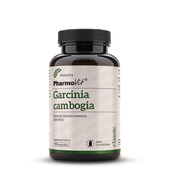 Garcinia cambogia Ekstrakt standaryzowany 60% HCA 90 kaps | Classic Pharmovit