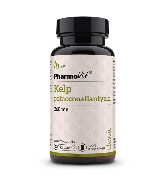 Kelp północnoatlantycki 260 mg 120 kaps | Classic Pharmovit