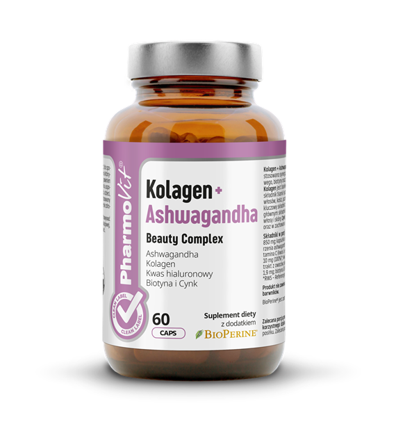 Kolagen + Ashwagandha Beauty Complex 60 kaps | Clean Label Pharmovit
