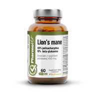 Lion's mane 40% polisacharydów 10% beta-glukanów 60 kaps Vege | Clean label Pharmovit