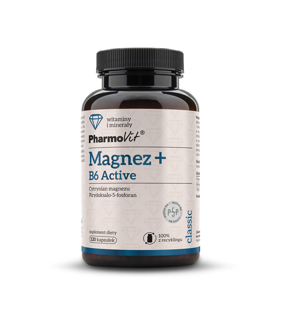 Magnez + B6 Active 120 kaps | Classic Pharmovit