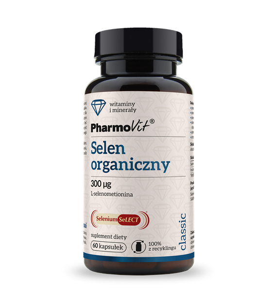 Selen organiczny L-selenometionina 300 µg 60 kaps | Classic Pharmovit