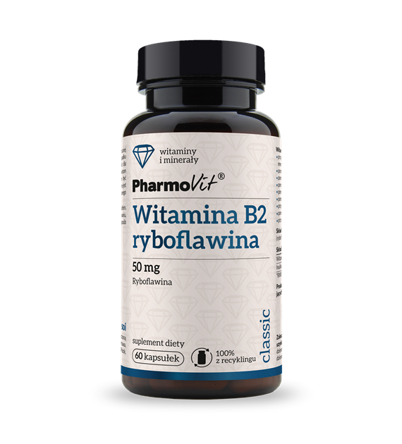 B2 ryboflawina 50 mg 60 kaps | Classic Pharmovit